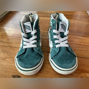 Vans Kids High-Top Sneakers Dragon Print 6T